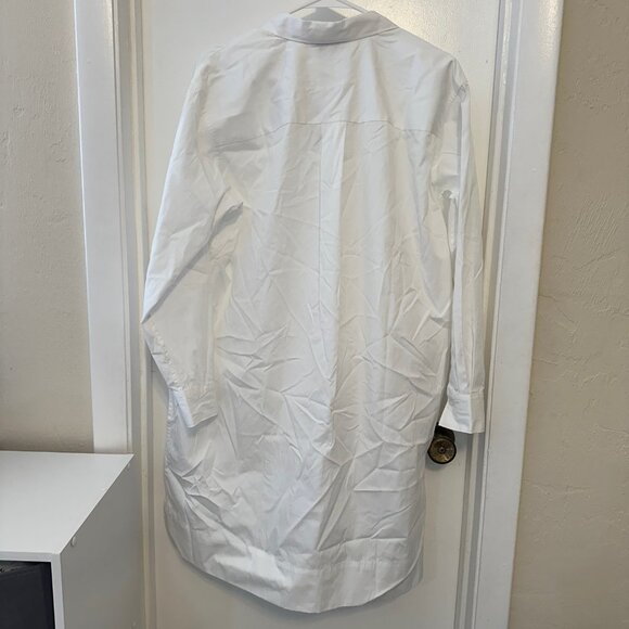 Spanx The Best Poplin Shirt Dress in Classic White Size M NWT - Picture 6 of 6